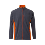 Unisex fleece werkjas van polyester 220 g/m² Velilla kleur oranje tweede weergave
