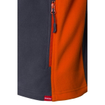 Unisex fleece werkjas van polyester 220 g/m² Velilla kleur oranje vijfde weergave