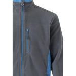 Unisex fleece werkjas van polyester 220 g/m² Velilla kleur lichtblauw vijfde weergave