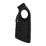Unisex werkvest met zakken, van polyester 120 g/m² Velilla kleur geel derde weergave