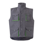 Unisex werkvest met zakken, van polyester 120 g/m² Velilla kleur groen tweede weergave