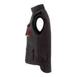 Unisex werkvest met zakken, van polyester 120 g/m² Velilla kleur oranje derde weergave