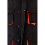 Unisex werkvest met zakken, van polyester 120 g/m² Velilla kleur oranje vijfde weergave