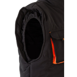 Unisex werkvest met zakken, van polyester 120 g/m² Velilla kleur oranje zesde weergave