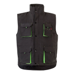 Unisex werkvest met zakken, van polyester 120 g/m² Velilla kleur bosgroen tweede weergave