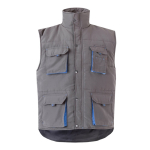 Unisex werkvest met zakken, van polyester 120 g/m² Velilla kleur koningsblauw tweede weergave