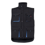 Unisex werkvest met zakken, van polyester 120 g/m² Velilla kleur lichtblauw tweede weergave