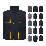 Unisex werkvest met zakken, van polyester 120 g/m² Velilla diverse kleuren