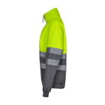 Werktrui van polyester met fleecestof 300 g/m² Velilla kleur grijs derde weergave