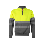 Werktrui van polyester met fleecestof 300 g/m² Velilla kleur grijs