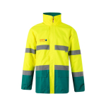 Werkjas van polyester, reflecterend 190 g/m² Velilla kleur groen afbeelding met logo