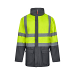 Werkjas 4-in-1 van polyester met PU-coating 180 g/m² Velilla kleur grijs tweede weergave