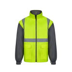 Werkjas 4-in-1 van polyester met PU-coating 180 g/m² Velilla kleur grijs zesde weergave