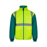 Werkjas 4-in-1 van polyester met PU-coating 180 g/m² Velilla kleur groen zesde weergave