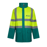 Werkjas 4-in-1 van polyester met PU-coating 180 g/m² Velilla met afdrukgebied