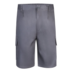 Keperstof bermuda broek met meerdere zakken, 200 g/m² Velilla kleur grijs tweede weergave