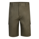 Keperstof bermuda broek met meerdere zakken, 200 g/m² Velilla kleur miliair groen tweede weergave