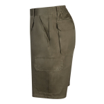 Keperstof bermuda broek met meerdere zakken, 200 g/m² Velilla kleur miliair groen derde weergave