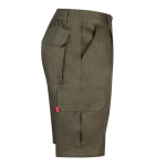 Keperstof bermuda broek met meerdere zakken, 200 g/m² Velilla kleur miliair groen vierde weergave