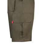 Keperstof bermuda broek met meerdere zakken, 200 g/m² Velilla kleur miliair groen vijfde weergave