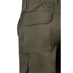 Keperstof bermuda broek met meerdere zakken, 200 g/m² Velilla kleur miliair groen zesde weergave