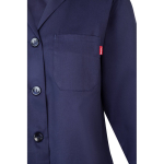 Werkjas met lange mouw van polyester en katoen 175 g/m² Velilla kleur blauw vijfde weergave