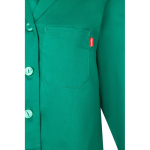 Werkjas met lange mouw van polyester en katoen 175 g/m² Velilla kleur groen