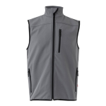 Softshell werkvest met fleecevoering, 280 g/m² Velilla kleur grijs tweede weergave