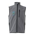 Softshell werkvest met fleecevoering, 280 g/m² Velilla met afdrukgebied