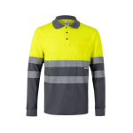 Piqué werkpolo van katoen en polyester 150 g/m² Velilla kleur grijs tweede weergave