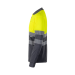 Piqué werkpolo van katoen en polyester 150 g/m² Velilla kleur grijs derde weergave