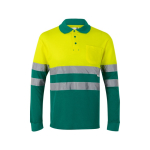 Piqué werkpolo van katoen en polyester 150 g/m² Velilla kleur groen tweede weergave