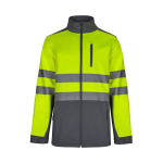 Softshell werkjas met fleecevoering, 280 g/m² Velilla kleur grijs tweede weergave