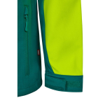 Extra grote softshell werkjas met fleecevoering 280 g/m² Velilla kleur groen zevende weergave