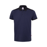 Unisex werkpolo van piqué, van polyester 200 g/m² Velilla kleur blauw tweede weergave