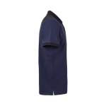 Unisex werkpolo van piqué, van polyester 200 g/m² Velilla kleur blauw derde weergave
