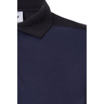 Unisex werkpolo van piqué, van polyester 200 g/m² Velilla kleur blauw vijfde weergave