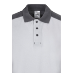 Unisex werkpolo van piqué, van polyester 200 g/m² Velilla kleur wit vijfde weergave