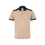 Unisex werkpolo van piqué, van polyester 200 g/m² Velilla kleur beige tweede weergave