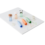 Set van 3 gekleurde pennen met dierenthema en stempel, voor kinderen kleur naturel zevende weergave