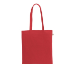 Boodschappentas van gerecycled katoen en polyester 150 g/m² kleur rood