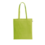 Boodschappentas van gerecycled katoen en polyester 150 g/m² kleur lichtgroen