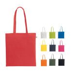 Boodschappentas van gerecycled katoen en polyester 150 g/m² diverse kleuren