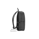 Rugzak van gerecycled polyester met voering voor laptop 16 inch kleur donkergrijs derde weergave