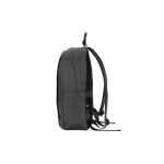 Rugzak van gerecycled polyester met voering voor laptop 16 inch kleur donkergrijs vierde weergave