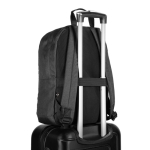 Rugzak van gerecycled polyester met voering voor laptop 16 inch kleur donkergrijs vijfde weergave