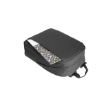 Rugzak van gerecycled polyester met voering voor laptop 16 inch kleur donkergrijs zevende weergave