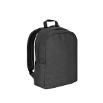 Rugzak van gerecycled polyester met voering voor laptop 16 inch kleur donkergrijs