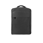 Gevoerde rugzak van gerecycled polyester voor laptop 15,6 inch kleur donkergrijs eerste weergave
