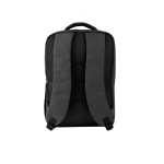 Gevoerde rugzak van gerecycled polyester voor laptop 15,6 inch kleur donkergrijs tweede weergave